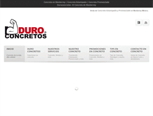 Tablet Screenshot of duroconcretos.com